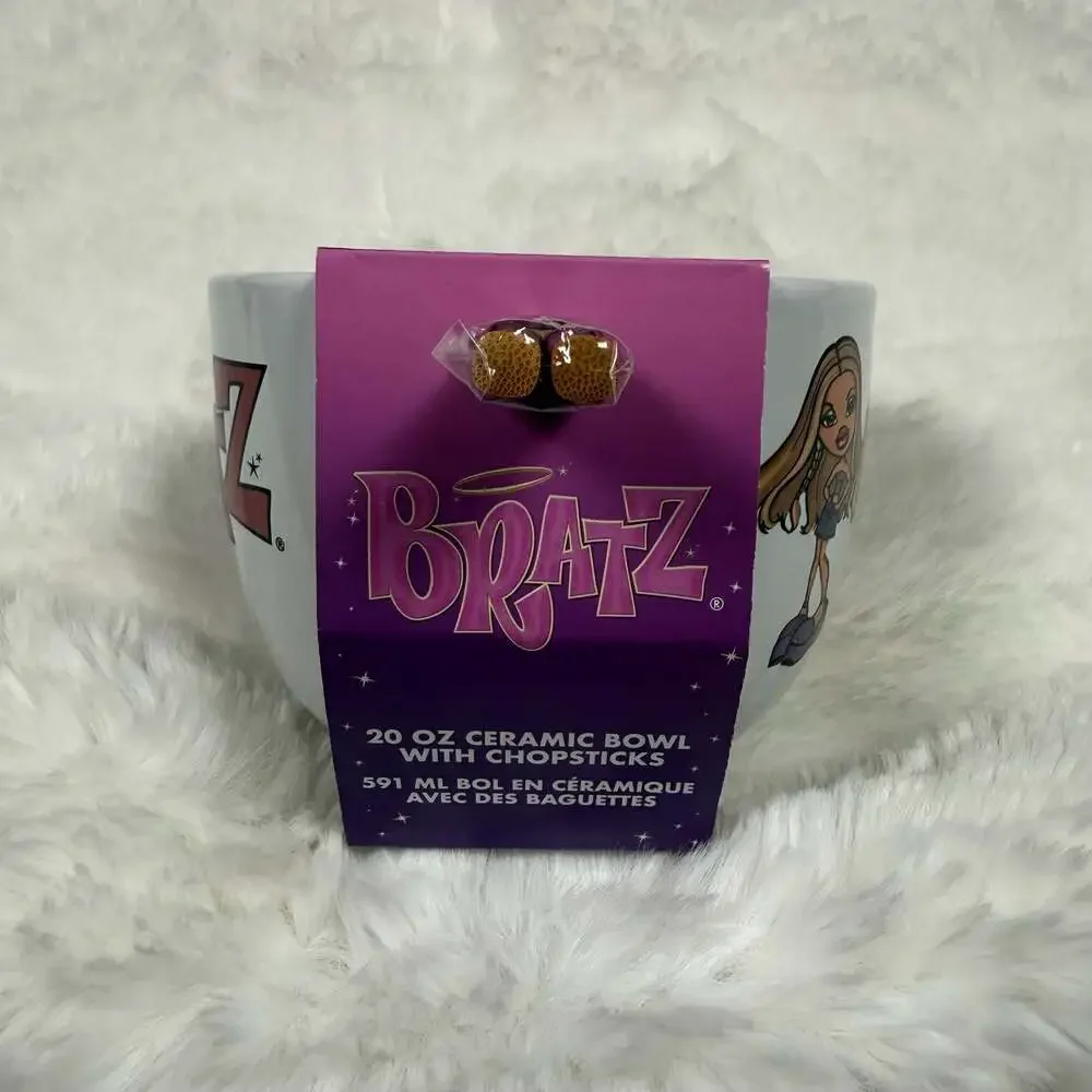 Bratz Ceramic Ramen Bowl with Chopsticks